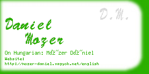 daniel mozer business card